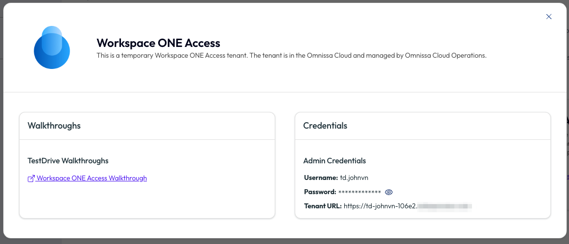 Workspace ONE Access Sandbox Walkthrough - TestDrive Knowledge Base